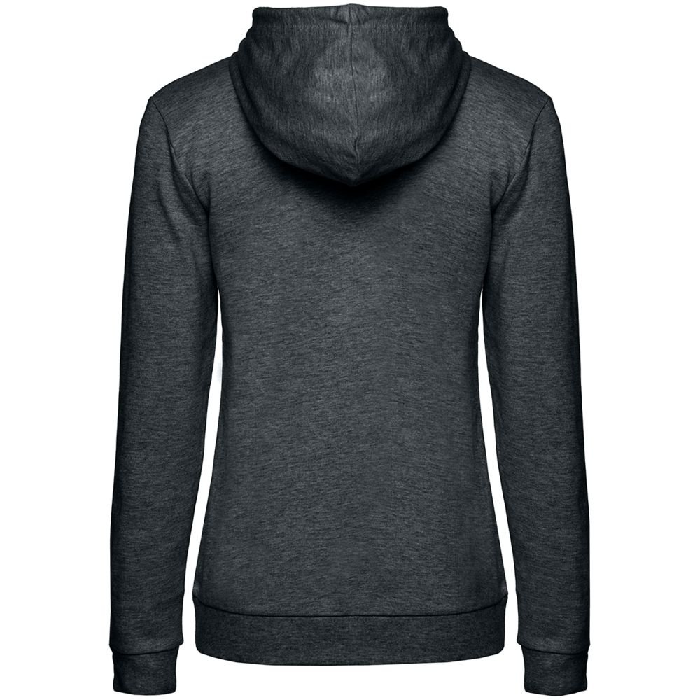 Толстовка с капюшоном женская Hoodie, серый меланж (антрацит)_1