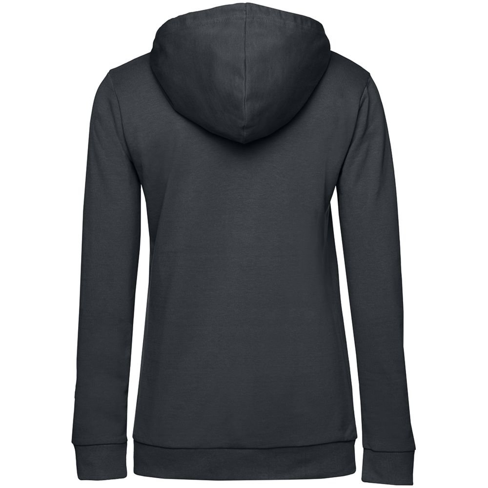 Толстовка с капюшоном женская Hoodie, темно-серая_1