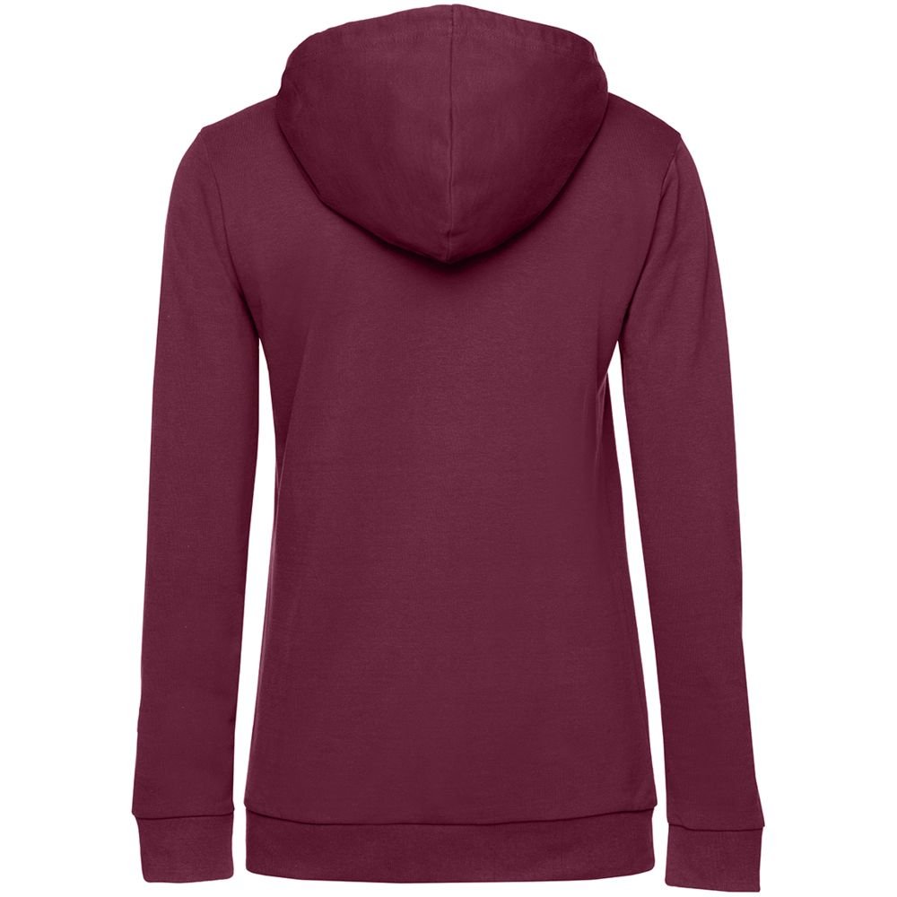 Толстовка с капюшоном женская Hoodie, бордовая_1