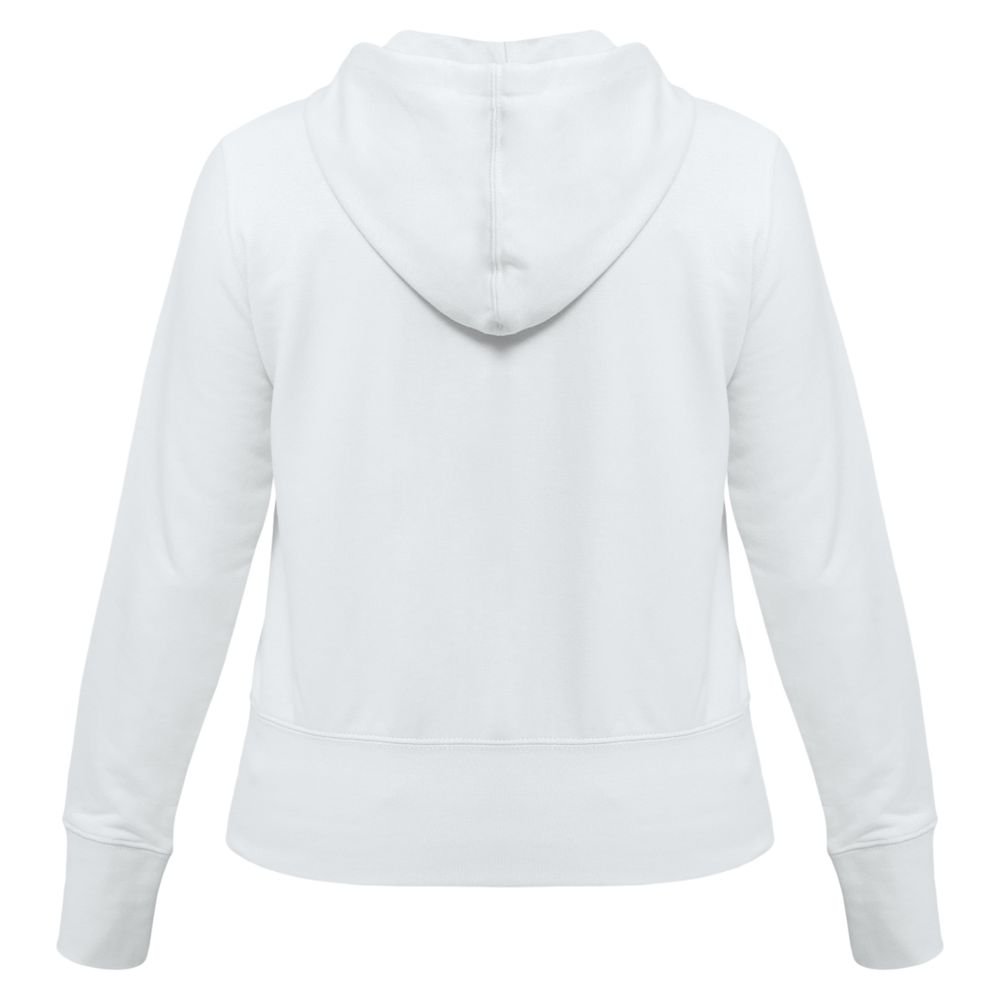 Толстовка женская Hooded Full Zip белая_2