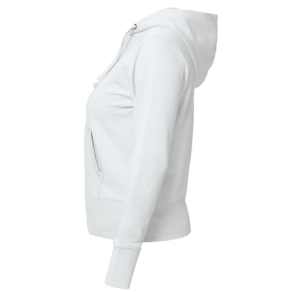 Толстовка женская Hooded Full Zip белая_1