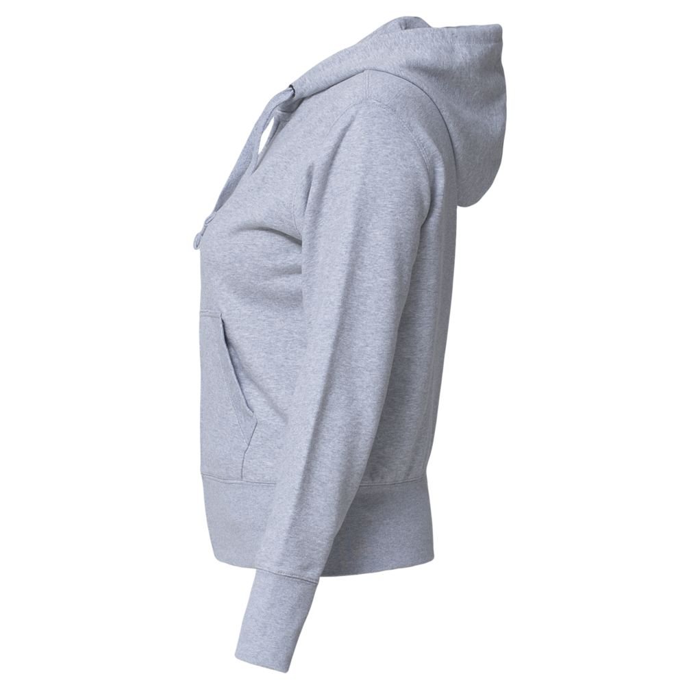 Толстовка женская Hooded Full Zip серый меланж_1