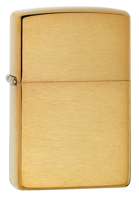 Зажигалка ZIPPO Armor™ с покрытием Brushed Brass, латунь/сталь, золотистая, матовая, 37х13x58 мм