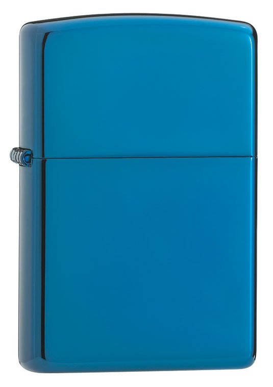 Зажигалка ZIPPO Classic с покрытием Sapphire™, латунь/сталь, синяя, глянцевая, 36x12x56 мм