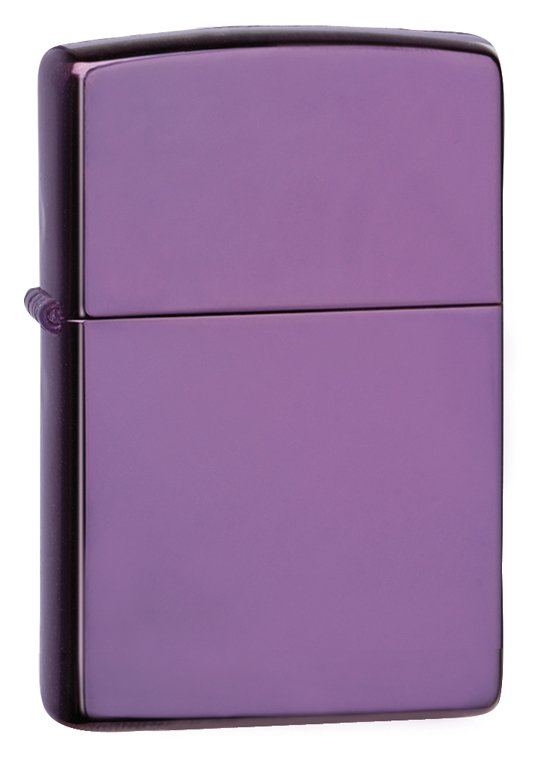 Зажигалка ZIPPO Classic с покрытием Abyss™, латунь/сталь, фиолетовая, глянцевая, 36x12x56 мм