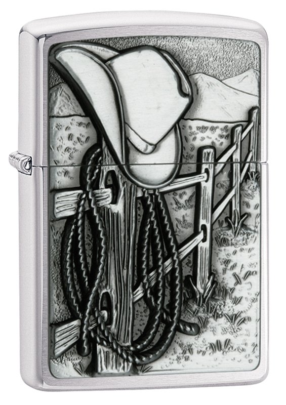 Зажигалка ZIPPO Classic с покрытием Brushed Chrome, латунь/сталь, серебристая, матовая, 36x12x56 мм