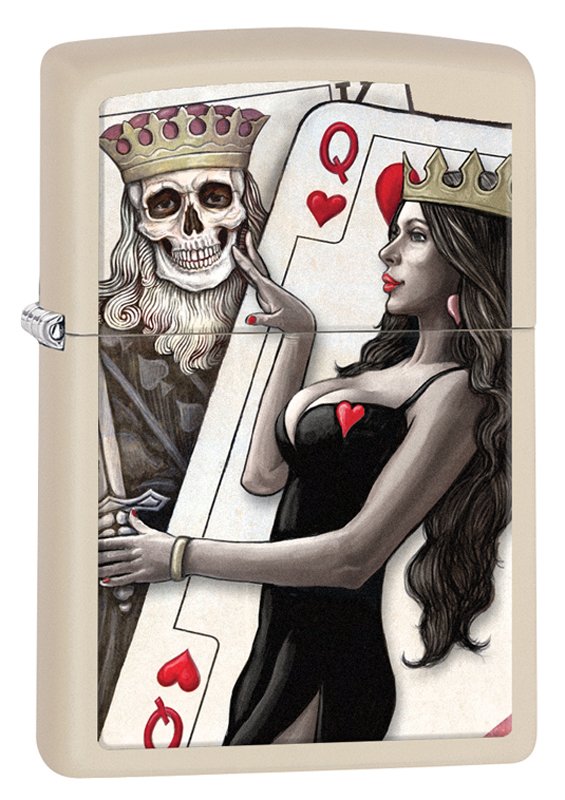 Зажигалка ZIPPO Classic с покрытием Cream Matte, латунь/сталь, кремовая, матовая, 36x12x56 мм