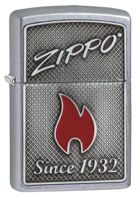 Зажигалка ZIPPO Classic с покрытием Street Chrome, латунь/сталь, серебристая, матовая, 36x12x56 мм