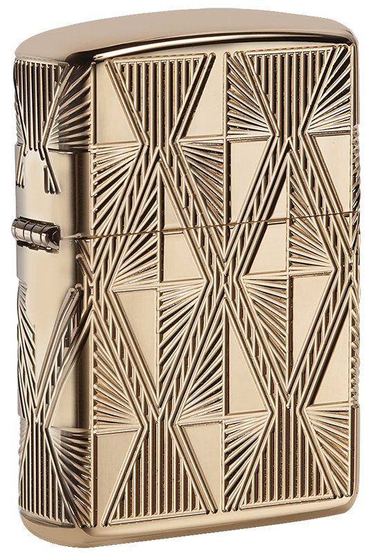 Зажигалка ZIPPO Armor® с покрытием High Polish Gold Plate, латунь/сталь, золотистая, 37х13x58 мм