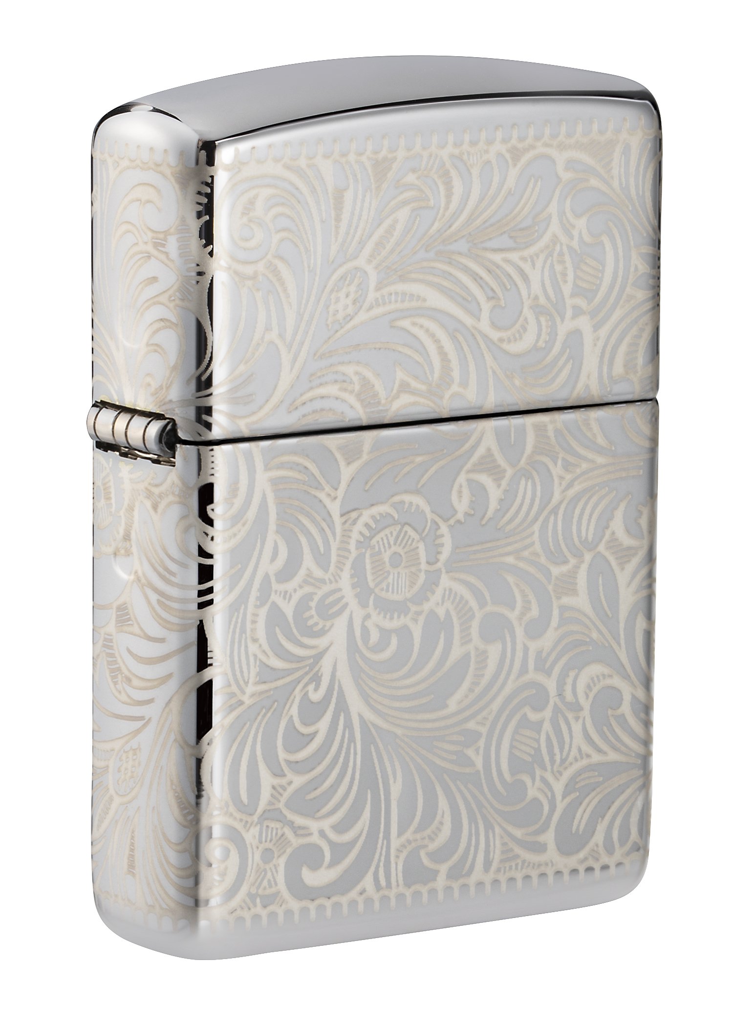 Зажигалка ZIPPO Armor™ с покрытием High Polish Chrome, латунь/сталь, чёрная, глянцевая, 36x12x56 мм