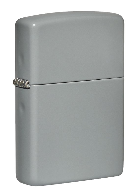 Зажигалка ZIPPO Classic с покрытием Flat Grey, латунь/сталь, серая, матовая, 38x13x57 мм