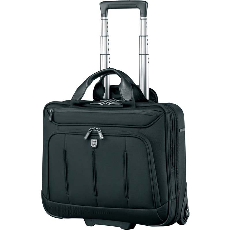 Мобильный офис VICTORINOX VX One Briefcase 15,6', чёрный, нейлон 1000D/кожа, 42x21x40 см, 35 л