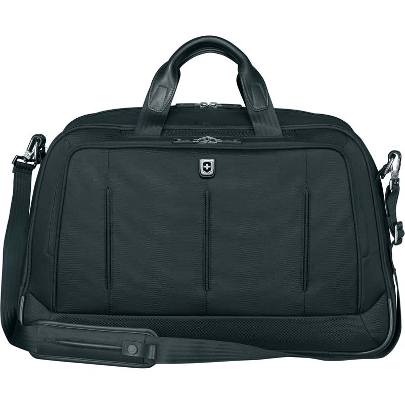 Бизнес-сумка VICTORINOX VX One Business Duffel 15,6'', чёрная, нейлон 1000D/кожа, 54x20x34 см, 37 л
